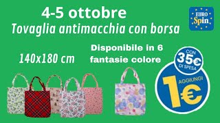 EUROSPIN Borsa con tovaglia antimacchia [upl. by Anhoj]