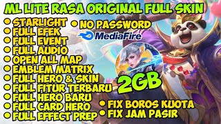 Data ML Lite Full Event 2Gb Terbaru Patch Suyuo  Ml Lite  Cara Mengatasi Lag Mobile legends [upl. by Vicky926]