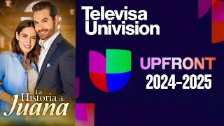 Aquí las Nuevas telenovelas de TelevisaUnivision Estrenos UpFront 202425 [upl. by Emsmus]