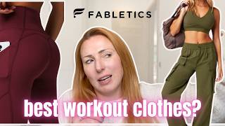 Best Workout Clothes For Older Women Pt 1  Fabletics Haul [upl. by Ahsinor147]