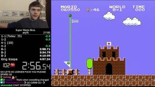 456878 Super Mario Bros any speedrun Former World Record [upl. by Server]