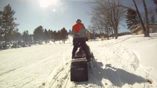 Sno Pro 600 Sx start up and walkaround GoPro [upl. by Karilynn]