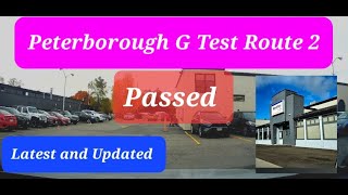 Latest and Updated G Test Route2 of Peterborough Canada  Peterborough G Test Route no 2 [upl. by Chelsae]