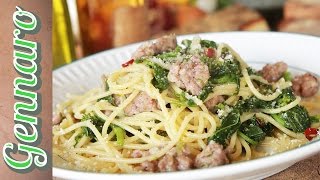 Simple Sausage Spaghetti  Amalfi Coast [upl. by Sherwynd]