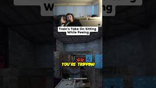 TRAINS TAKE ON SITTING WHILE PEEING😂 shorts trainwreckstv rust rustgame trainwreckstvclips [upl. by Adgam]