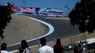 Valentino Rossi Races a Shifter Kart at Laguna Seca [upl. by Ahsurej]