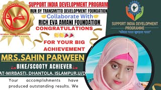 Bike Achiever Sahin Perween Mam Support India development program foudation supportngomotivation [upl. by Lida]