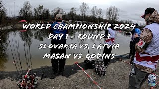 World Championship  Day 1 Round 1  Slovakia vs Latvia [upl. by Ellasal]