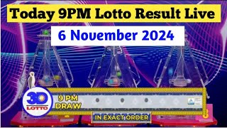 Lotto Result Today 9pm live draw 6 November 2024 Swertres Ez2 PCSO live result [upl. by Woolson]