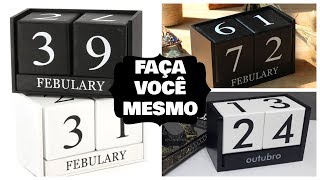 COMO FAZER O CALENDÁRIO DE MESA DA TokampStok  Viviane Magalhães [upl. by Judi]