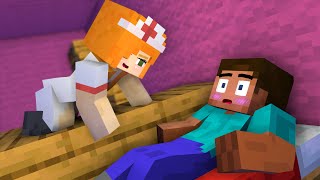 Steves sick Alex will treat him diligently Alex and Steve Story Minecraft Animation [upl. by Sapphira]