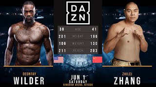 DEONTAY WILDER vs ZHILEI ZHANG FULL FIGHT [upl. by Notnek717]