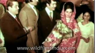 Wedding reception of Randhir Kapoor and Babita in 1971 [upl. by Tierell]