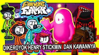 FNF TANTANGIN KARAKTER GAME HENRY DAN FALL GUYS   FRIDAY NIGHT FUNKIN MOD INDONESIA [upl. by Andy]