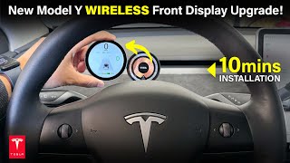 New Tesla Model Y3 Wireless Instrument Cluster Display Upgrade  Install in 10 mins tesla [upl. by Burgener656]