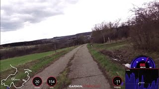 60 minute extreme Cycling Training Winter Workout Garmin VIRB Full HD [upl. by Udella]