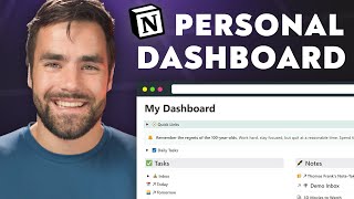 Notion Masterclass Build a Personal Dashboard from Scratch [upl. by Ronile]