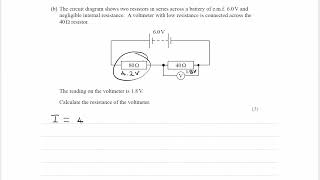 Electrical Circuits Exam Questions  A Level Physics Edexcel  Q40 level 2 [upl. by Cowles]