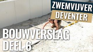 Zwemvijver uitvlakken en klaar maken voor folie  Bouwverslag zwemvijver Deventer deel 6 [upl. by Reinhold]