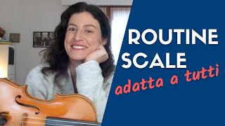 COME STUDIARE LE SCALE  VIOLINO  Routine adatta a tutti [upl. by Doran]