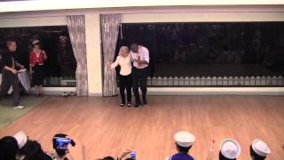 Men line up to dance with 90 year old on her birthday [upl. by Opportuna]