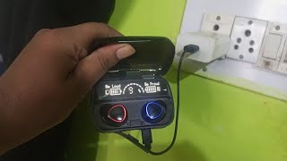 How To Charge M10 Earbuds  M10 Tws Wireless Earbuds Charge  M10 Tws Wireless Earbuds [upl. by Losyram854]