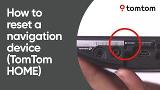 How to reset a navigation device that connects to TomTom HOME [upl. by Bolan]