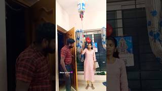 New Trick 🤣 Adi paavi 😰 funny shorts wife vomedy viralvideo dhanalakshmi [upl. by Idoj]