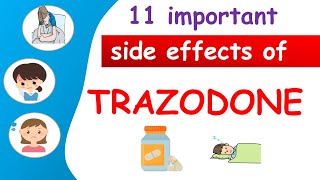 11 important side effects of Trazodone [upl. by Salene]