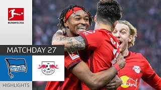 Disputed Goal Leads to W  Hertha BSC  RB Leipzig 01  Highlights  MD 27 – Bundesliga 202223 [upl. by Nyledaj479]