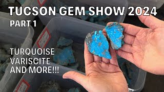 Tucson Gem Show 2024  Turquoise Variscite and more Part 1 [upl. by Reamy490]