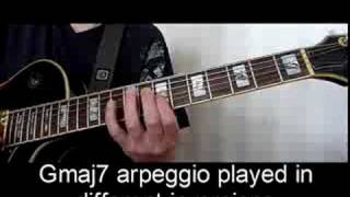 lesson G maj7 arpeggios in different positions [upl. by Jaddan806]