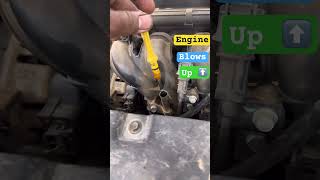 Engine blows up youtubeshorts automobile mechancial rizzfixx [upl. by Eentroc]