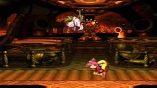 Donkey Kong Country 3 SNES Secret Boss Battle [upl. by Wendin910]