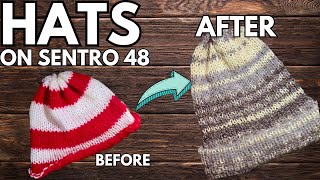 How to Use SENTRO Knitting Machine to Make a Hat  Up Your Beanie Game  FREE Pattern [upl. by Halil]