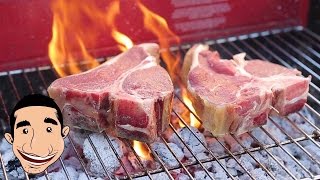 Grilled T Bone Steak Florentine Style  How to Cook a Florentine Steak  Cooking with Charcoal [upl. by Adnert961]