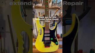 Ibanez JEM 777 extended guitar repair restoration YouTube tutorial guitar craft howto luthier [upl. by Ymot]