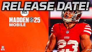 MADDEN MOBILE 25 OFFICIAL RELEASE DATE amp TIME PM ET [upl. by Octavia706]