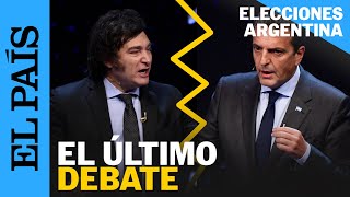 ELECCIONES ARGENTINA 2023  Cinco momentos del debate presidencial entre Massa y Milei  EL PAÍS [upl. by Peadar]