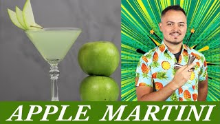 Como Fazer Apple Martini Cocktail [upl. by Bibby]