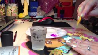 Acrylic Paint Splatter Nails Tutorial [upl. by Alexandros]