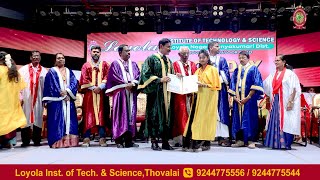 Dept of ECE  Graduation Day 2024  Loyola Institute of Tech amp Science  Kanyakumari [upl. by Aryn]