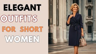 How To Dress If You Are A Short Woman Over 50 Fashion styles Tips [upl. by Casady529]