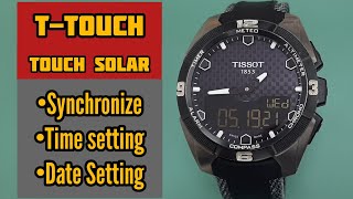 Tissot Ttouch T091420 Watch Time Setting and Synchronize  SolimBD [upl. by Maxfield]