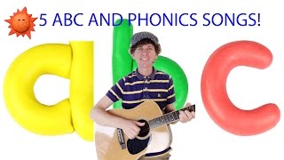 ABC Rock Song Plus 4 More ABC and Phonics Songs  Children Preschool Kindergarten [upl. by Oj]