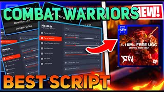 THE HUNT Combat Warriors Script GUI Auto Parry Auto Obby Kill AuraAND MORE PASTEBIN [upl. by Aratehs]