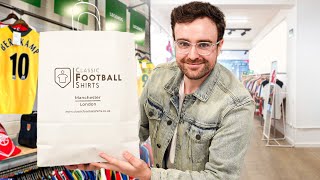 AJ3 Goes Shopping For CLASSIC Football Shirts  Shirt Shopping [upl. by Sokul469]