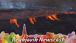 RVK Newscast 104 The “LavaWall” At Fagradalsfjall [upl. by Ocirred]