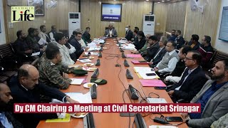 Dy CM Chairing a Meeting at Civil Secretariat Srinagar [upl. by Avla]