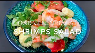 Shrimps Salad  Garnelen Salat  Asia Style [upl. by Airrej]